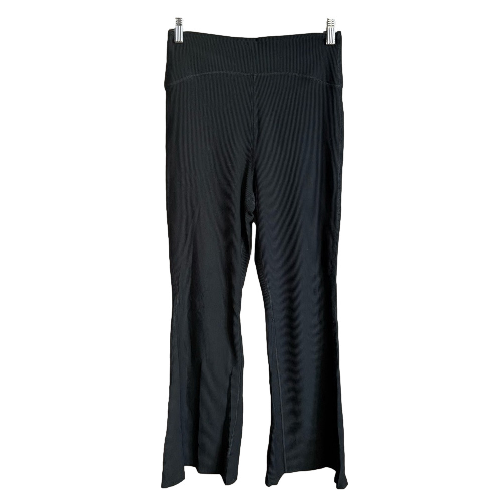 Old Navy Black Extra High Rise Super Flare Yoga Pants Activewear Go Dry Medium